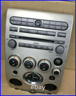 04 05 06 07 Infiniti QX56 CD SAT Radio Player Climate Control Panel Bezel OEM