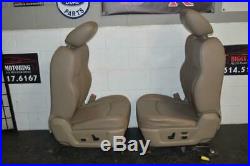 09-15 DODGE RAM POWER TAN LEATHER HEAT AIR COOLED DRIVER SEAT COMPLETE With TRACK