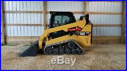 1 Owner 2014 Caterpillar 257d Cab Heat Air Track Skid Steer Loader Cat 257 257b
