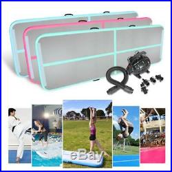 10/13/16/20ft Inflatable Gymnastics Tumbling Air Track Mat with Electric Air Pump