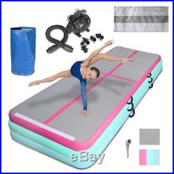 10/13/16/20ft Inflatable Gymnastics Tumbling Air Track Mat with Electric Air Pump