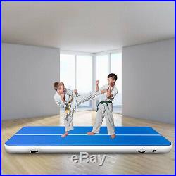 10-26Ft Air Track Inflatable Floor Mat Yoga Gymnastic Tumbling Pad withRepair Kit