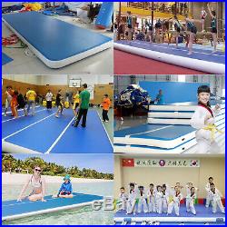 10-26Ft Air Track Inflatable Floor Mat Yoga Gymnastic Tumbling Pad withRepair Kit