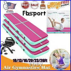 10-26ft Air Track Mat Inflatable Gymnastics Mats Tumbling Mat Yoga Mat + US Pump