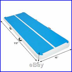 10 FT Air Track Gymnastics Mat Tumbling GYM Equipment Airtrack Inflatable Pad