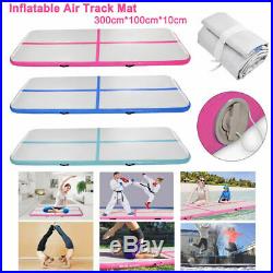 10FT Air Track Floor Gymnastics Inflatable Balance Tumbling Gym Train Mat 3Color