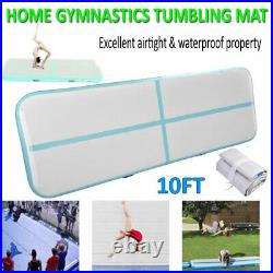 10FT Air Track Floor Inflatable Gymnastics Training Tumbling Mat Home GYM