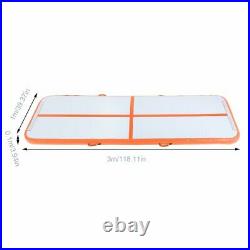 10FT Inflatable Gymnastics Air Track Mat GYM Training Tumbling Mats With Pump Yz