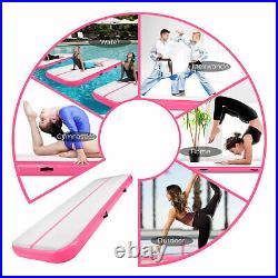 10ft Air Track Inflatable Airtrack Tumbling Gymnastics Floor Mat Training Home