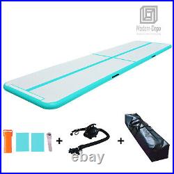10ft Air Track Mat Inflatable Gymnastics Tumbling Mat with Electric Pump