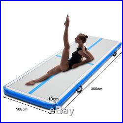 10ft Inflatable Airtrack Tumbling Mat Floor Home GYM Gymnastics with Electric Pump