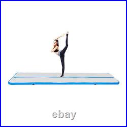 110V Blue 51m Air Track Inflatable Gymnastics Mat Tumbling Gym Yoga Mat with Pump