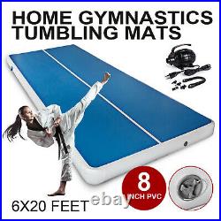 13/16/20FT Pro Floor Home Mat Gymnastics Tumbling Mat GYM Pump Gift USA New