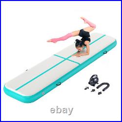 13' Air Track Mat Inflatable Gymnastics Yoga Mat Home Gym Kids Tumbling+Pump