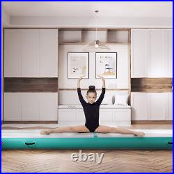 13' Air Track Mat Inflatable Gymnastics Yoga Mat Home Gym Kids Tumbling+Pump
