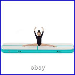 13' Air Track Mat Inflatable Yoga Gymnastics Mat Home Gym Sports Tumbling+Pump