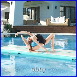 13' Air Track Mat Inflatable Yoga Gymnastics Mat Home Gym Sports Tumbling+Pump