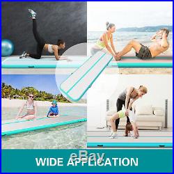 13FT Air Track Floor Tumbling Inflatable Gymnastics Yoga Mat Training Fitness