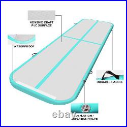 13FT Air Track Inflatable Gymnastics Floor Tumbling Pad Training Yoga Mat + Pump