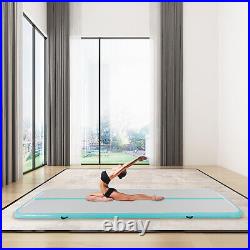 13FT Inflatable Airtrack Gymnastics Tumbling Yoga Training Mat with Air Pump