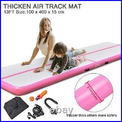 13FT Pink Air Track Durable & Waterproof Safety Protection Fast Installation