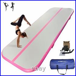 13Ft Pink Air track Inflatable Tumbling Gymnastics Mat Training Sports Home