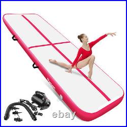 13ft 0.65ft Air Tumble Track Mat Inflatable Gymnastics Mat Gym Equipment + Pump