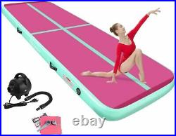 13ft Inflatable Air Gym Yoga Mat Track Tumbling Floor Gymnastics Mat + Pump US