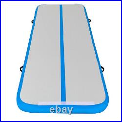 13m Blue Air Track Inflatable Gymnastics Tumbling Mat with Pump Home Yoga Pad