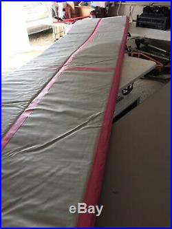 16 x 3.3 x 4'' Inflatable Gym Air Track Gymnastics Tumbling Mat, Pink