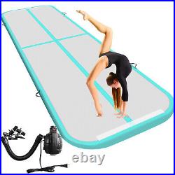 16FT Air track Inflatable Gymnastics Tumbling Training Yoga Mat Floor Home Pump