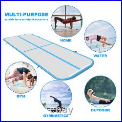 16FT Inflatable Air Mat Track Floor Home Gymnastics Tumbling Mat + Pump