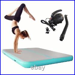 16Ft Airtrack Inflatable Gym Mat Tumble Tracks Extra Wide Thick 8 +Pump For Her