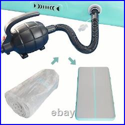 16Ft Airtrack Inflatable Gym Mat Tumble Tracks Extra Wide Thick 8 +Pump For Her