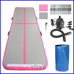 16ft Air Track Gymnastic Tumbling Inflatable Mat Water Pool Floor Exercise wPump