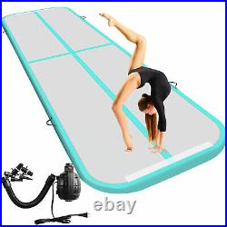 16ft Inflatable Air Gymnastics Tumble Track Tumbling Mat Yoga Floor Home 4inches