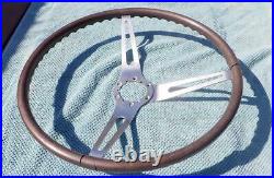 1969 Chevy Walnut Steering Wheel GM 3 Spoke Camaro Chevelle Nova Impala REAL WOW