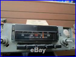 1970 Mopar B Body AM FM Radio Factory Option Charger Road Runner GTX Super Bee