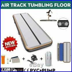 1INCH Inflatable Air Track Floor Home Gymnastics Tumbling Mat GYM + Pump 20ft FS
