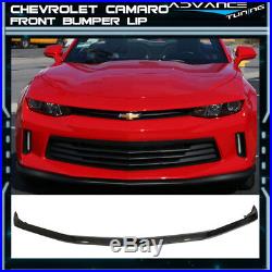 1LE Track P Style Fits 16-18 Chevy Camaro V6 OE Front Bumper Lip Carbon Fiber