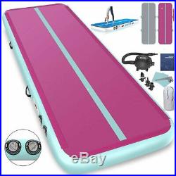 20 FT Air Track Inflatable Tumbling Mat for Gymnastics Cheerleading with Pump