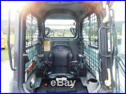 2014 Bobcat T750 Rubber Track Skid Steer Loader Cab Heat Air 2 Speed Kubota