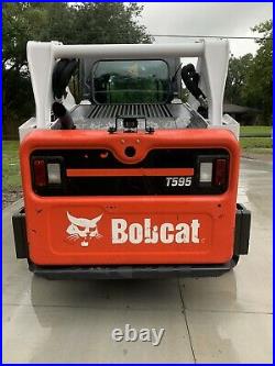 2016 BOBCAT T595 2 Speed Compact Track Loader Joystick Air Condition Cab