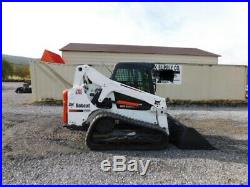 2016 Bobcat T650 Rubber Track Skid Steer Loader Cab Heat Air Conditioning VIDEO