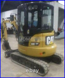 2016 Caterpillar 303e Cr St Cab Heat Air Mini Track Crawler Excavator Cat 303