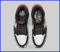 2018 Nike Air Jordan 1 Retro High OG 6 Rings Track Red Size 12. 555088-112 Bred