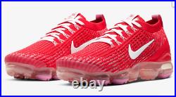2020 WMNS Nike Air Vapormax Flyknit 3 SZ9.5 W Track Red Pink White CU4756-600