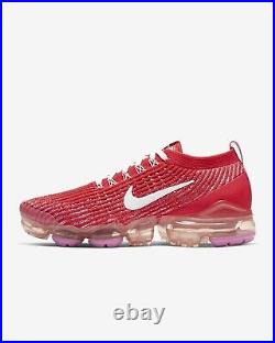 2020 WMNS Nike Air Vapormax Flyknit 3 Sz6.5 W Track Red Pink White CU4756-600