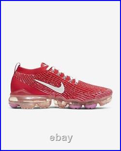 2020 WMNS Nike Air Vapormax Flyknit 3 Sz6.5 W Track Red Pink White CU4756-600