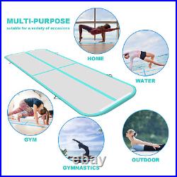 20FT Air Mat Track Inflatable Gymnastics Tumbling Training Mat Floor Home withPump